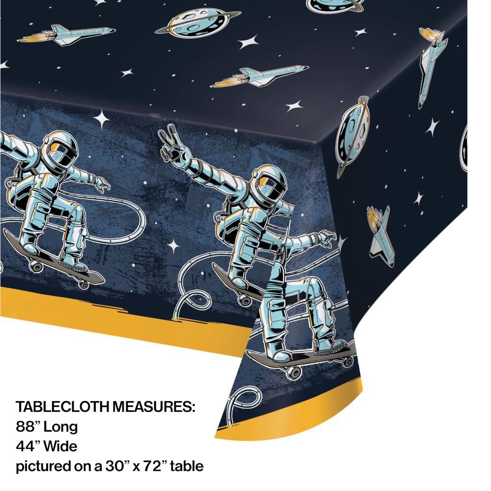 Space Skater Tablecover, Paper 54"x102" 1ct | Amazing Pinatas 