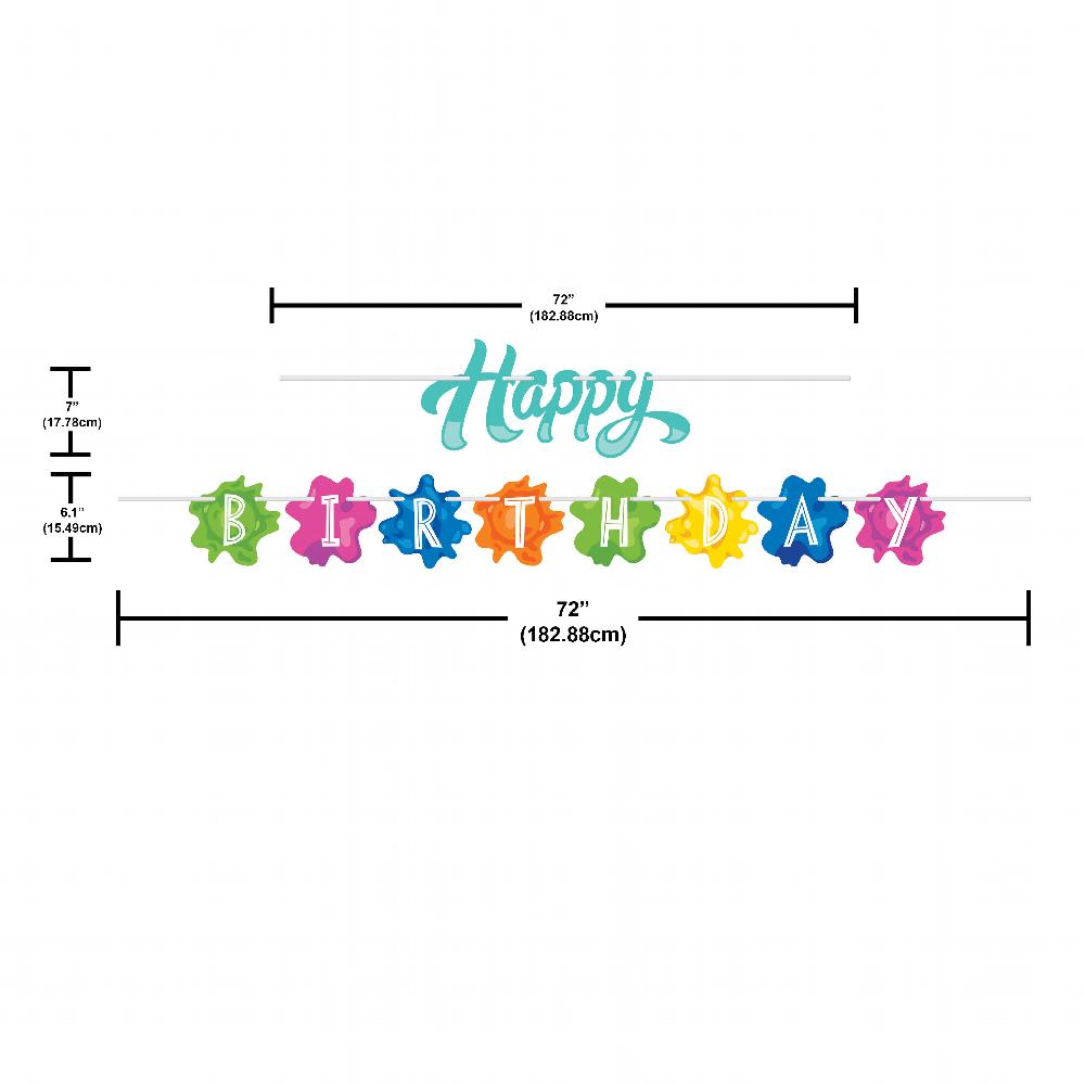 Splatter Banner (2 per Pkg) | Amazing Pinatas 