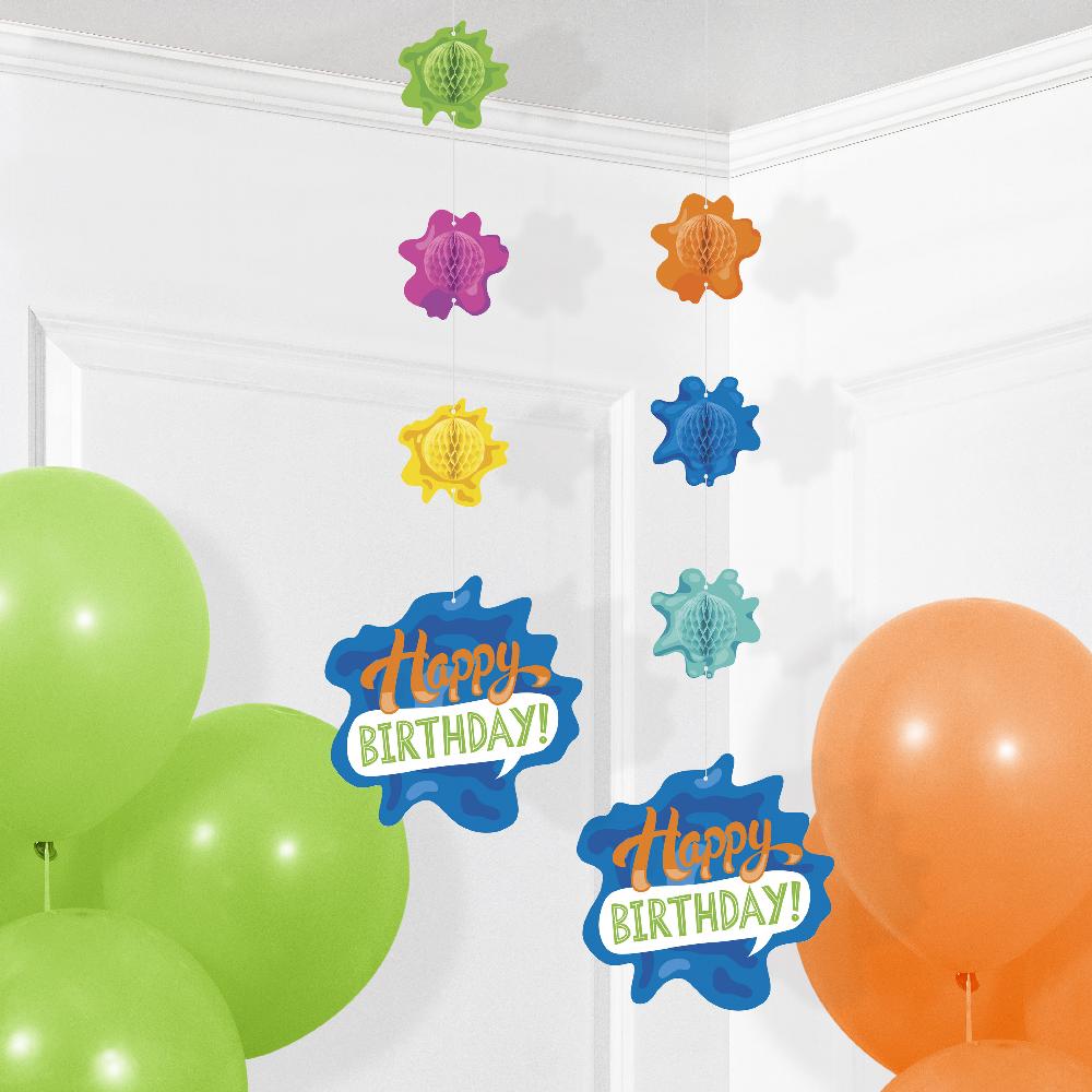 
                  
                    Splatter Hanging Cutouts w/ Honeycomb (2 per Pkg) | Amazing Pinatas 
                  
                