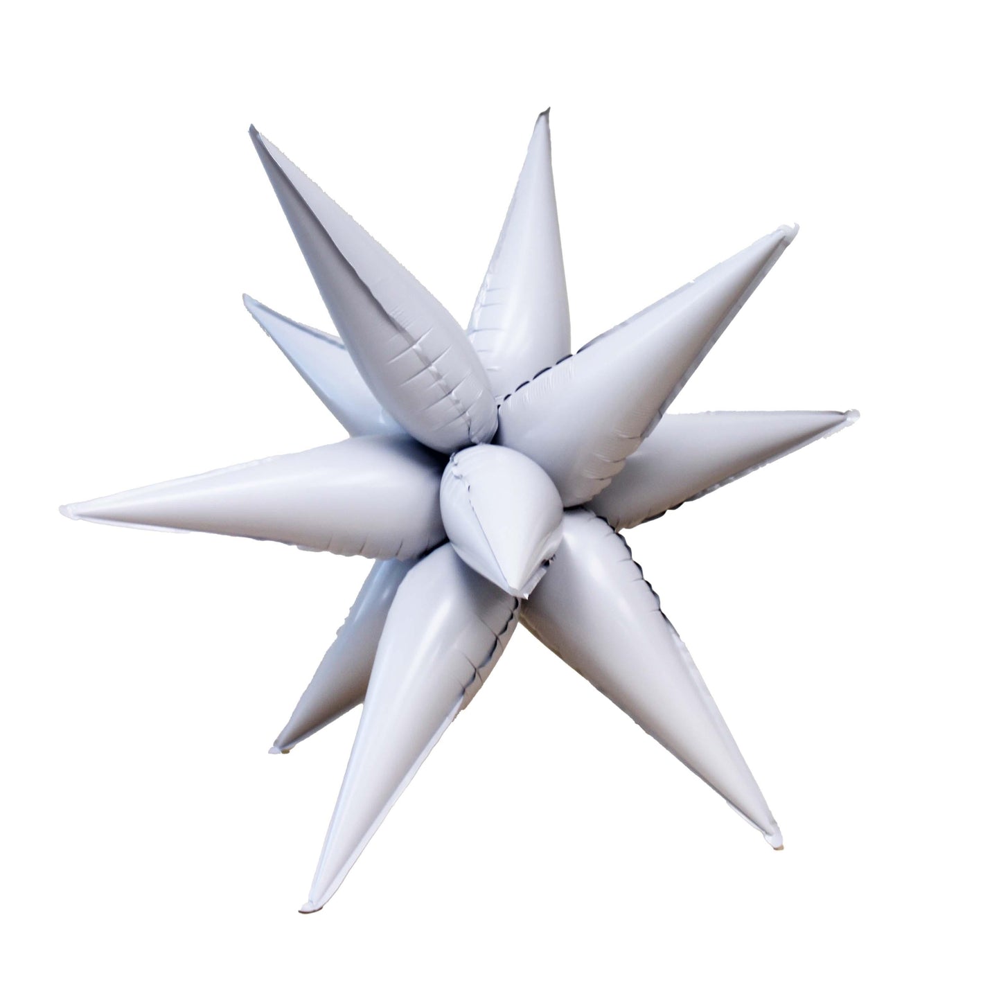 Ellie's White Starburst Cluster Balloon (26 Inches) | Amazing Pinatas 