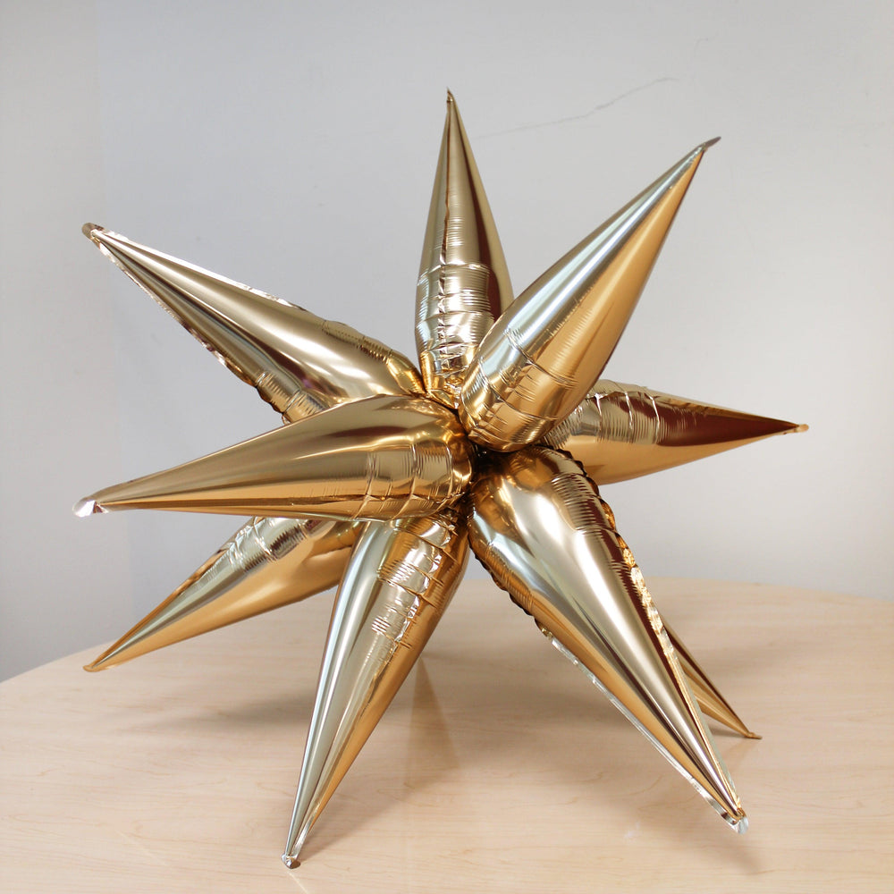 
                  
                    Ellie's Chrome Gold Starburst Cluster Balloon (40 Inches) | Amazing Pinatas 
                  
                