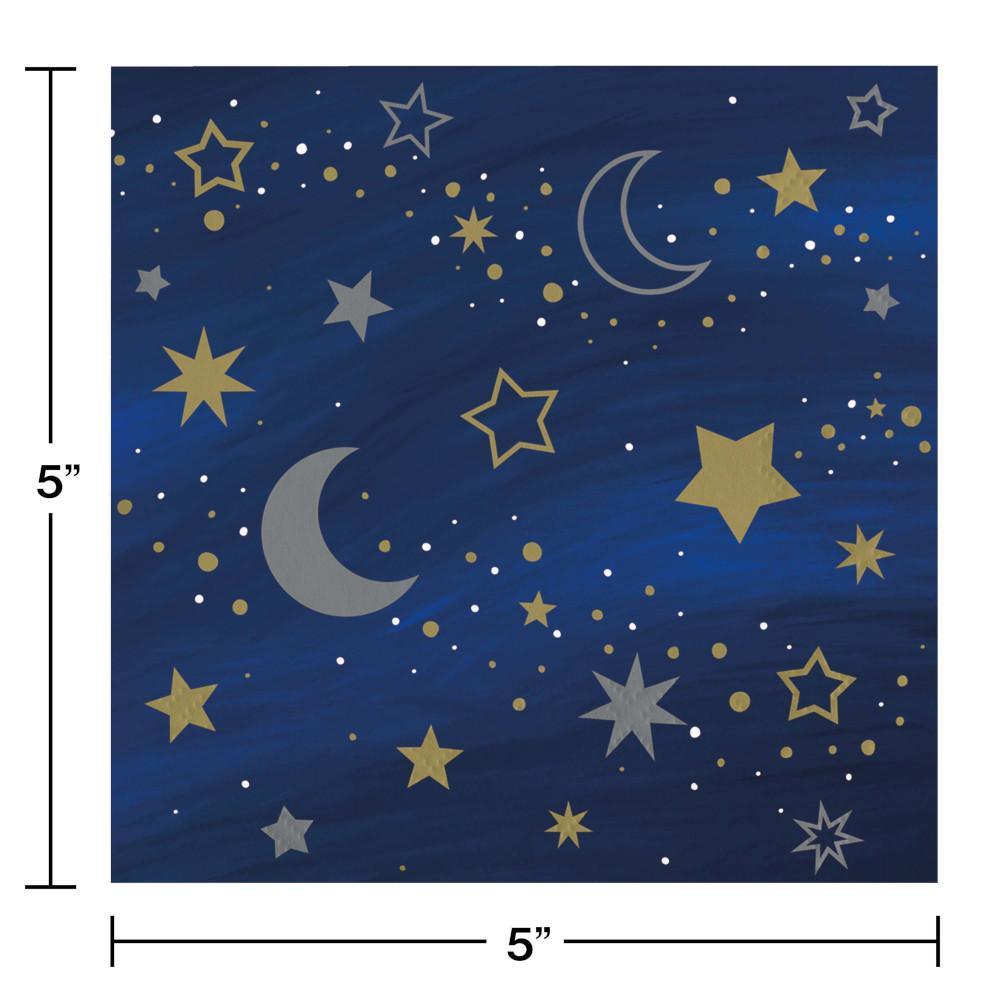 Starry Night Beverage Napkin 16ct | Amazing Pinatas 