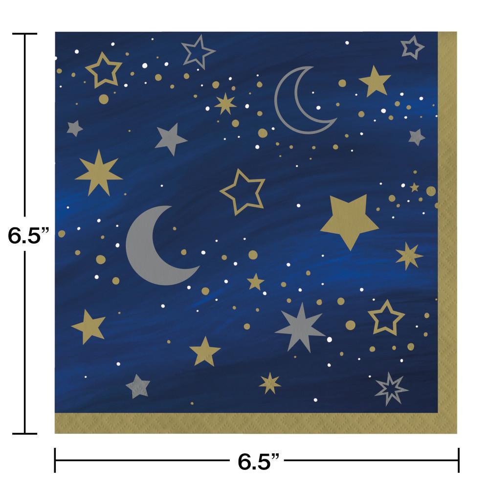 Starry Night Luncheon Napkin 16ct | Amazing Pinatas 