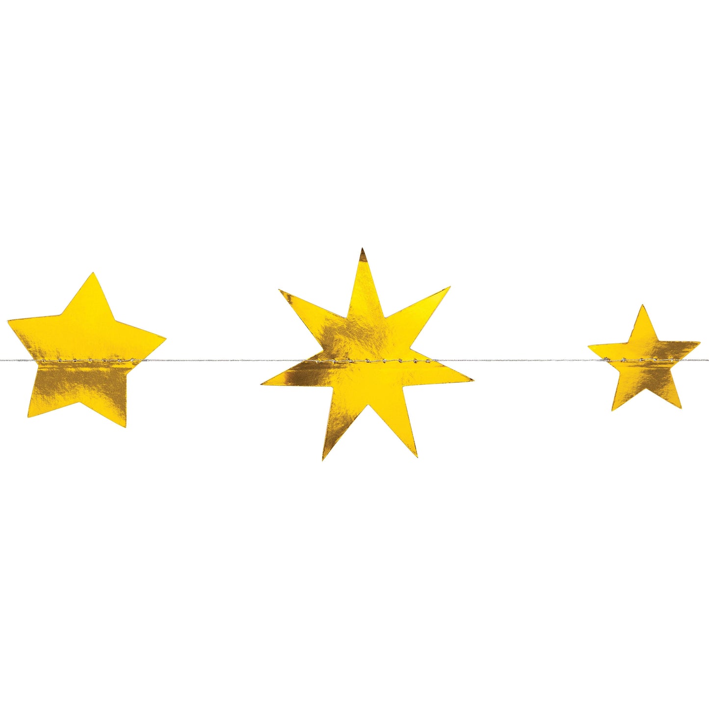 Starry Night Stars Garland, 12ft Foil 1ct | Amazing Pinatas 