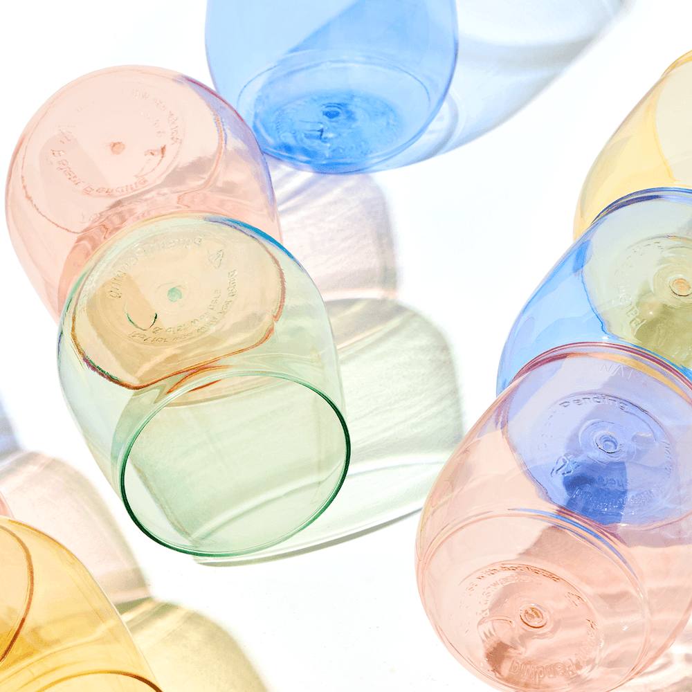 
                  
                    Stemless Wine Glasses Set 14oz | Color Set | Amazing Pinatas 
                  
                