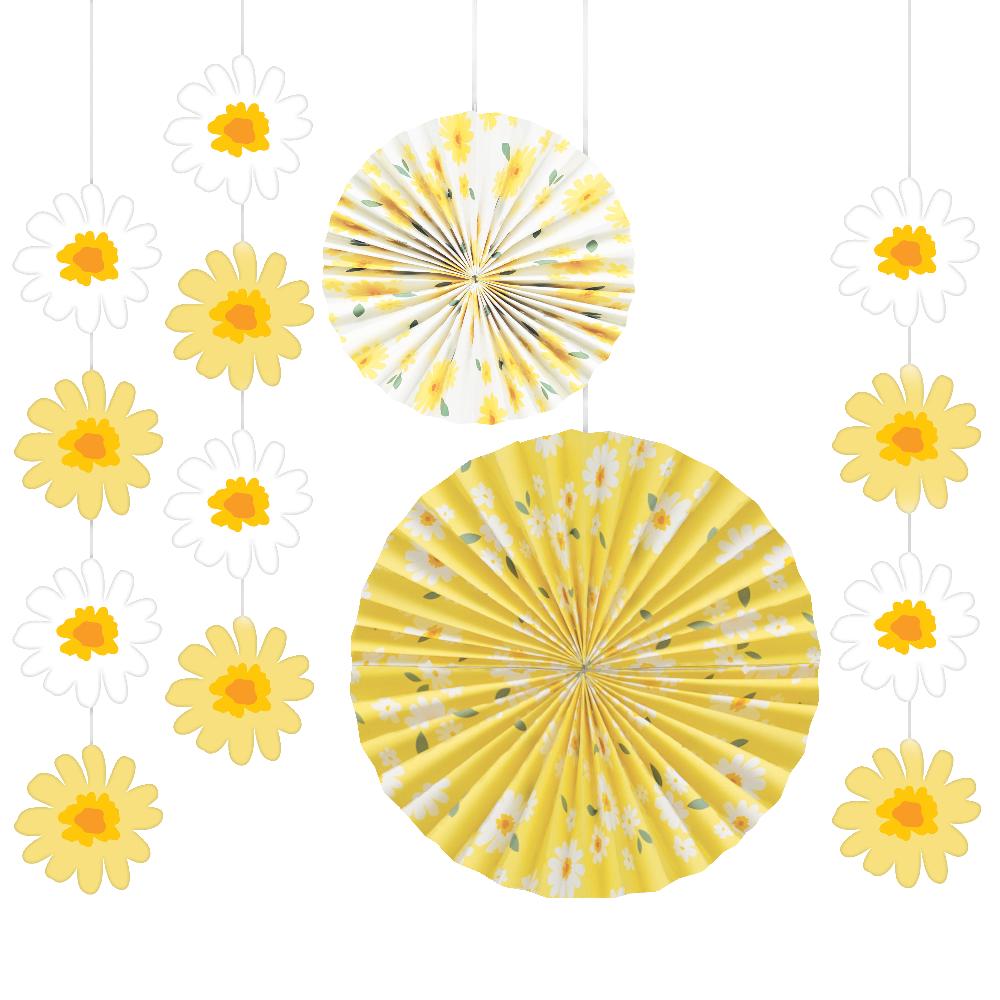 Sweet Daisy Hanging Décor Kit (5 per Pkg) | Amazing Pinatas 