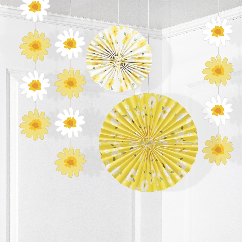 Sweet Daisy Hanging Décor Kit (5 per Pkg) | Amazing Pinatas 