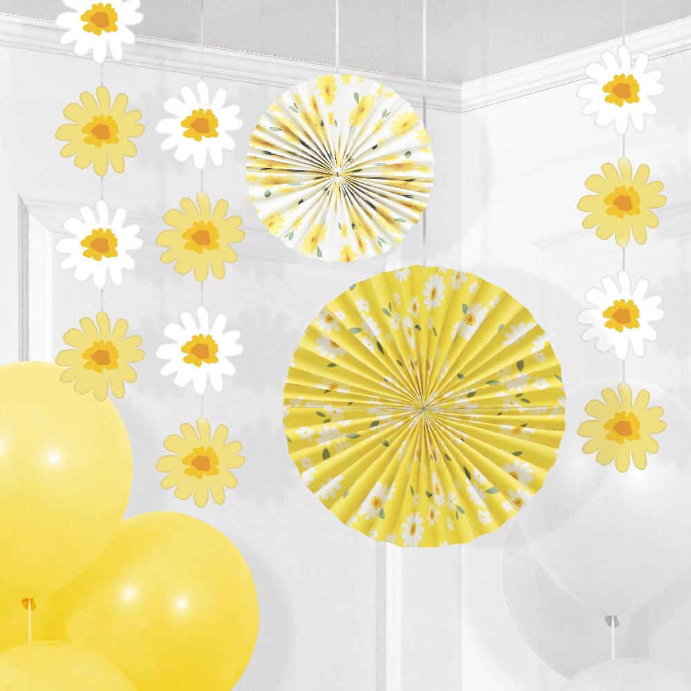 Sweet Daisy Hanging Décor Kit (5 per Pkg) | Amazing Pinatas 