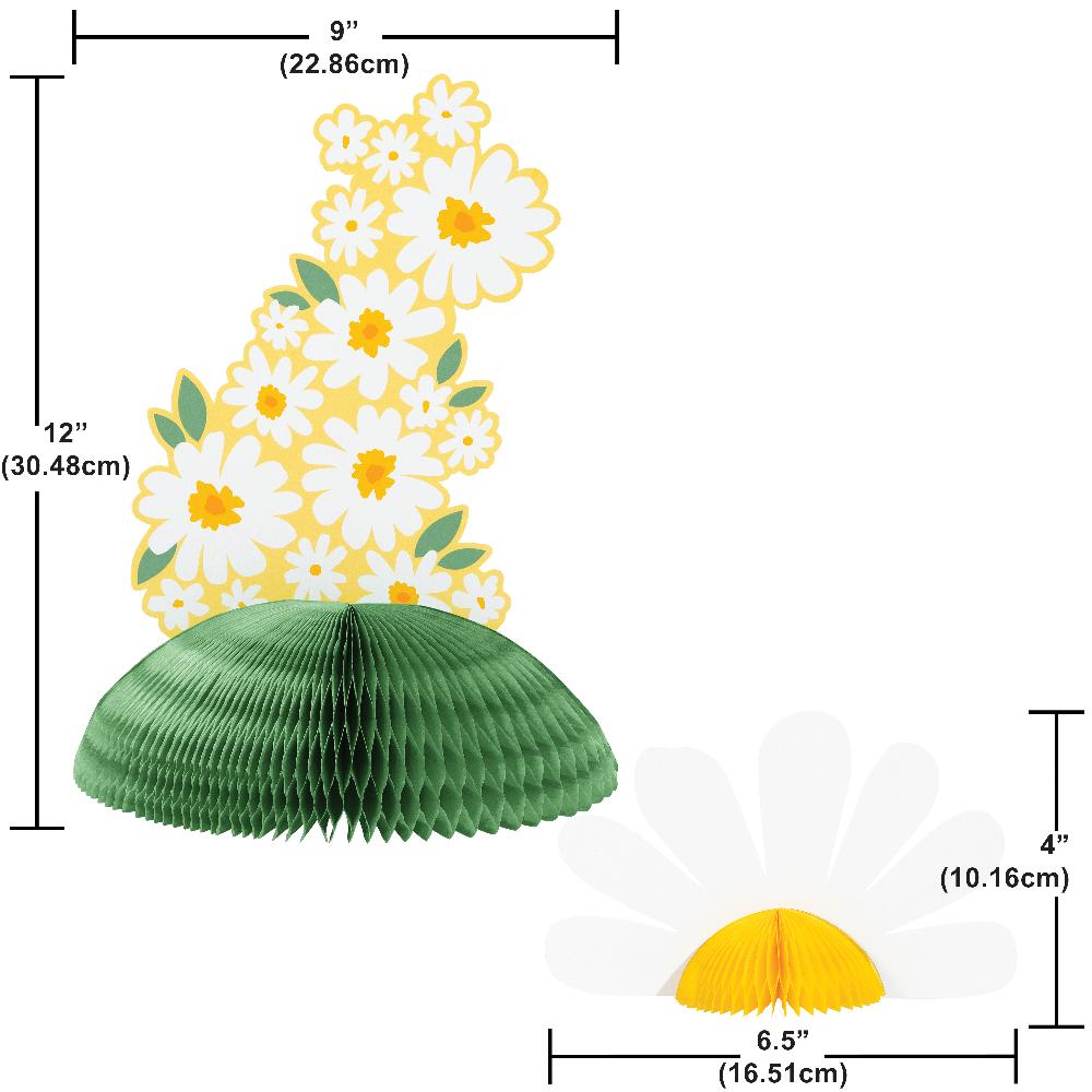 Sweet Daisy Honeycomb Centerpiece (1 per Pkg) | Amazing Pinatas 