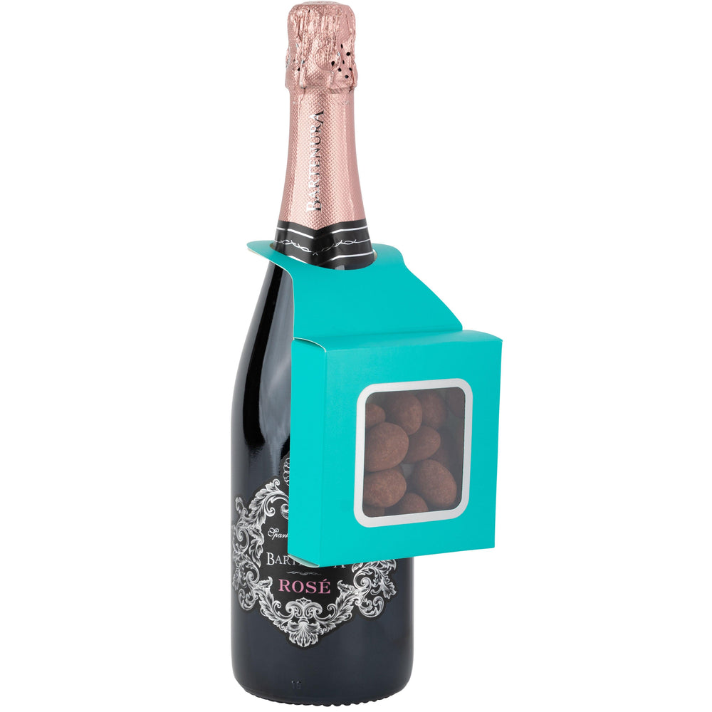 
                  
                    Teal Wine Bottle Gift Box Hanger with Window 24 Pack 3.65" x 1.125" x 3.75" | Amazing Pinatas 
                  
                