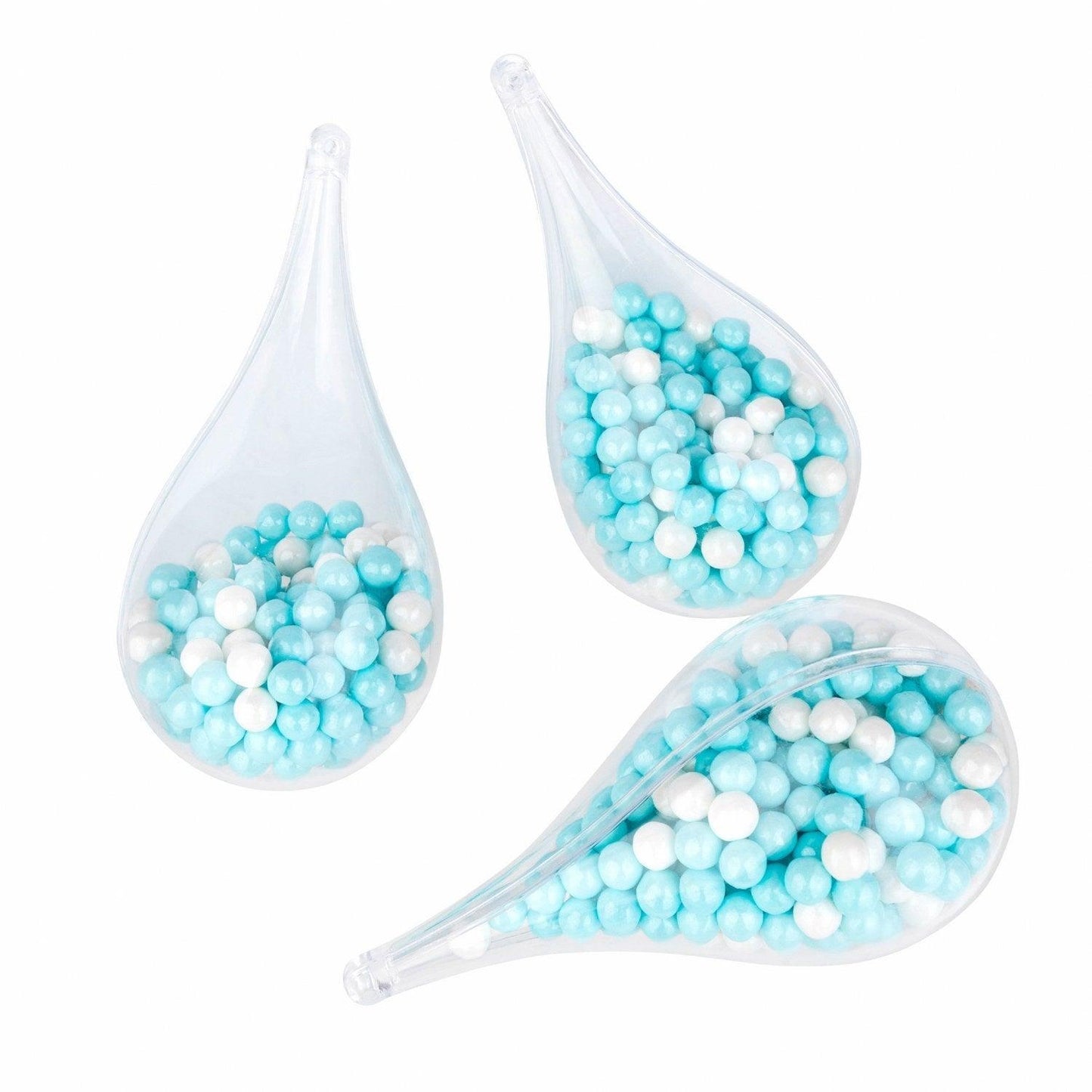 Tear Drop Shaped Acrylic Candy Boxes 24 Pack 4.34"X2.14" | Amazing Pinatas 