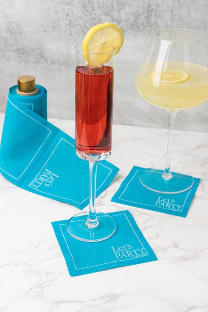 The Real Teal Cocktail Napkins | Amazing Pinatas 