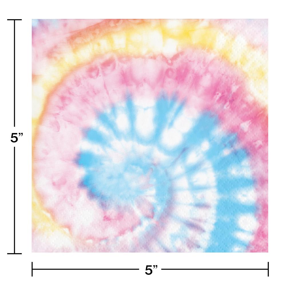 Tie Dye Party Beverage Napkin (16/Pkg) | Amazing Pinatas 