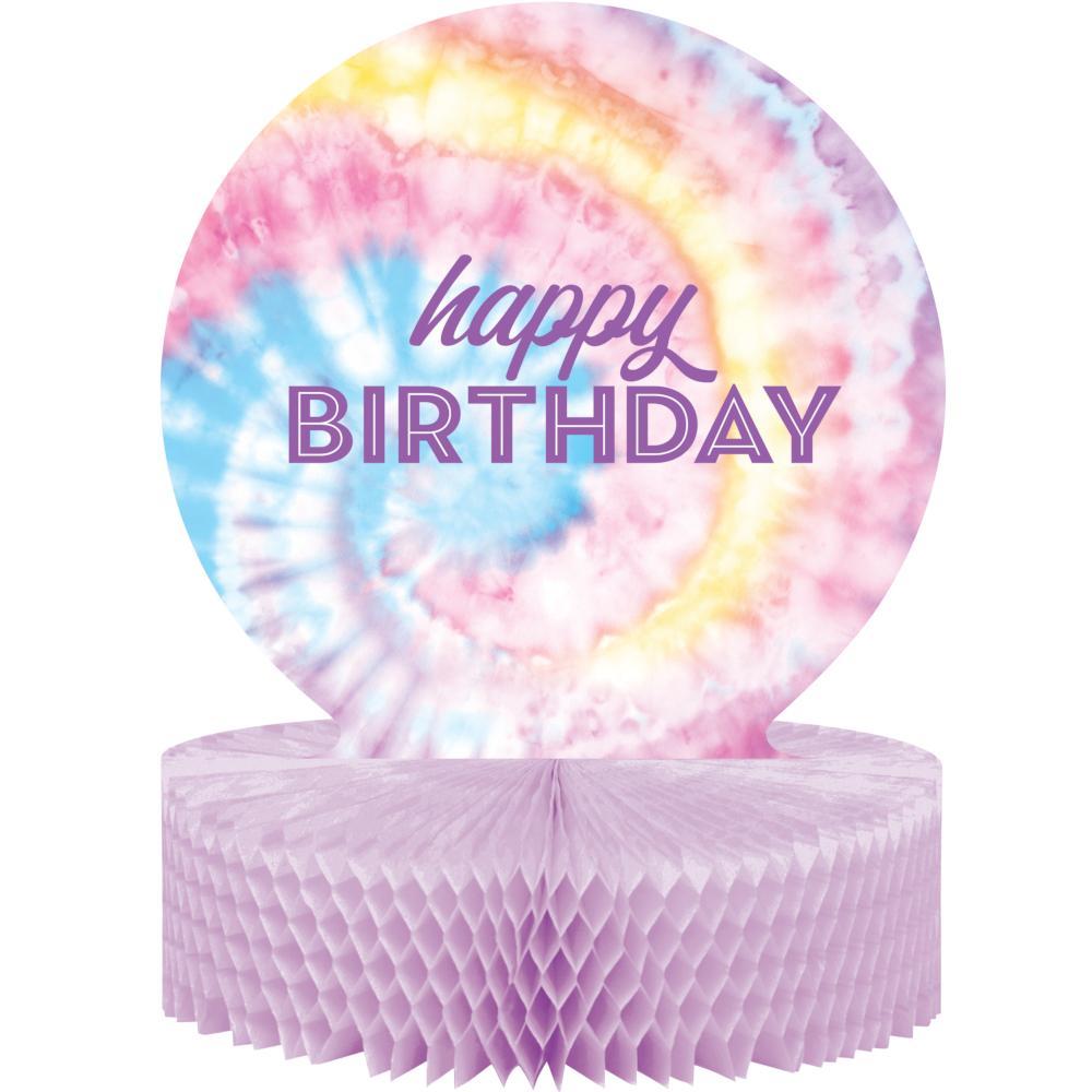 Tie Dye Party Happy Birthday Centerpiece | Amazing Pinatas 