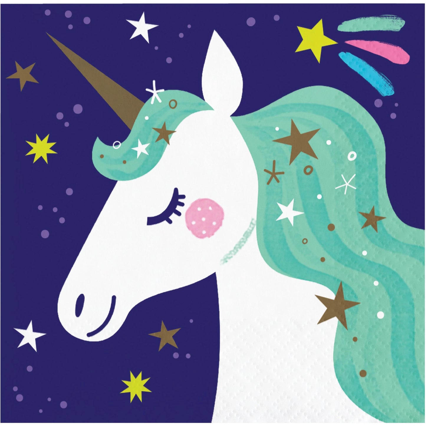 Unicorn Galaxy Beverage 2Ply Napkin (16/Pkg) | Amazing Pinatas 