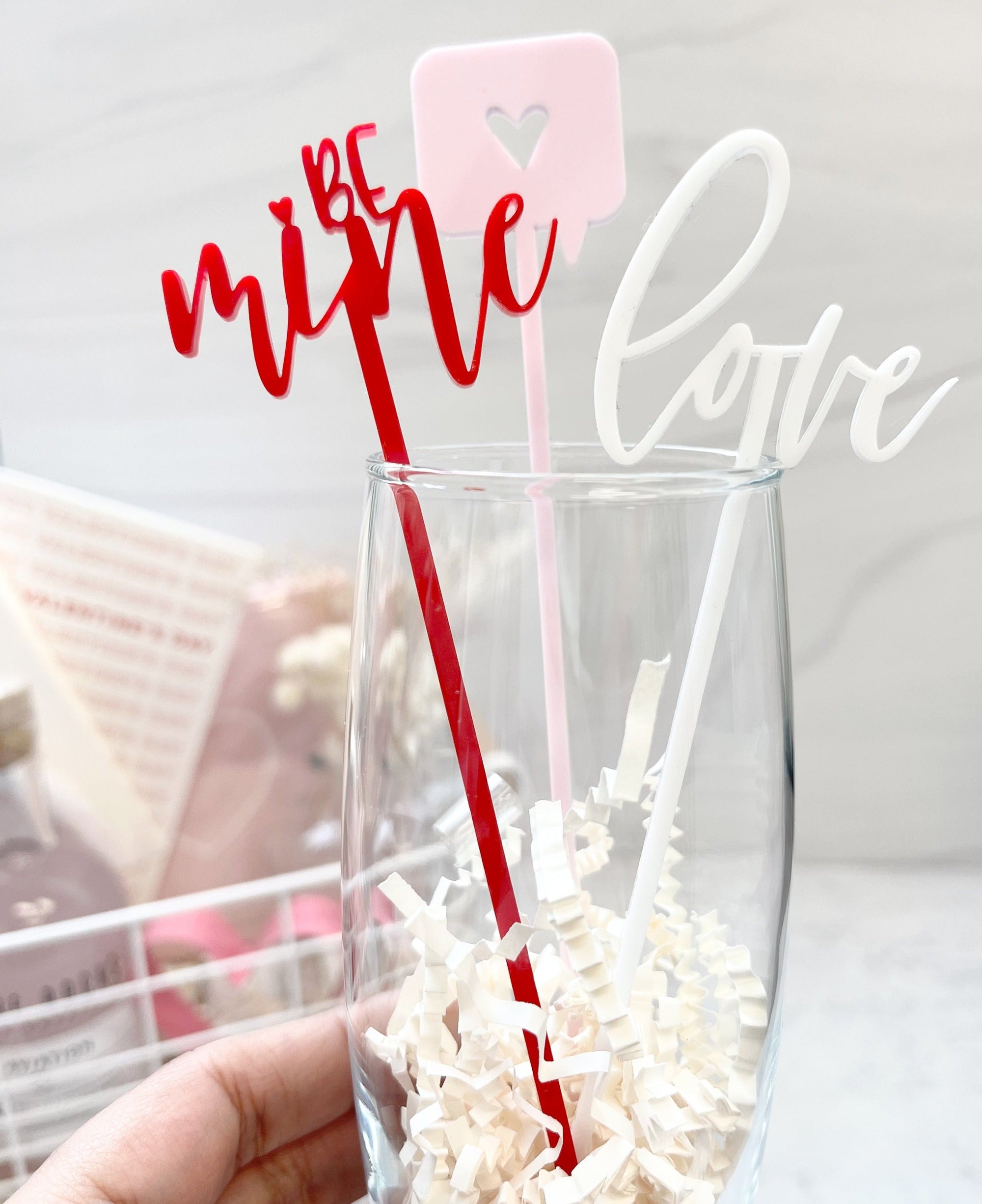 Valentine's Day Drink Stirrers | Amazing Pinatas 