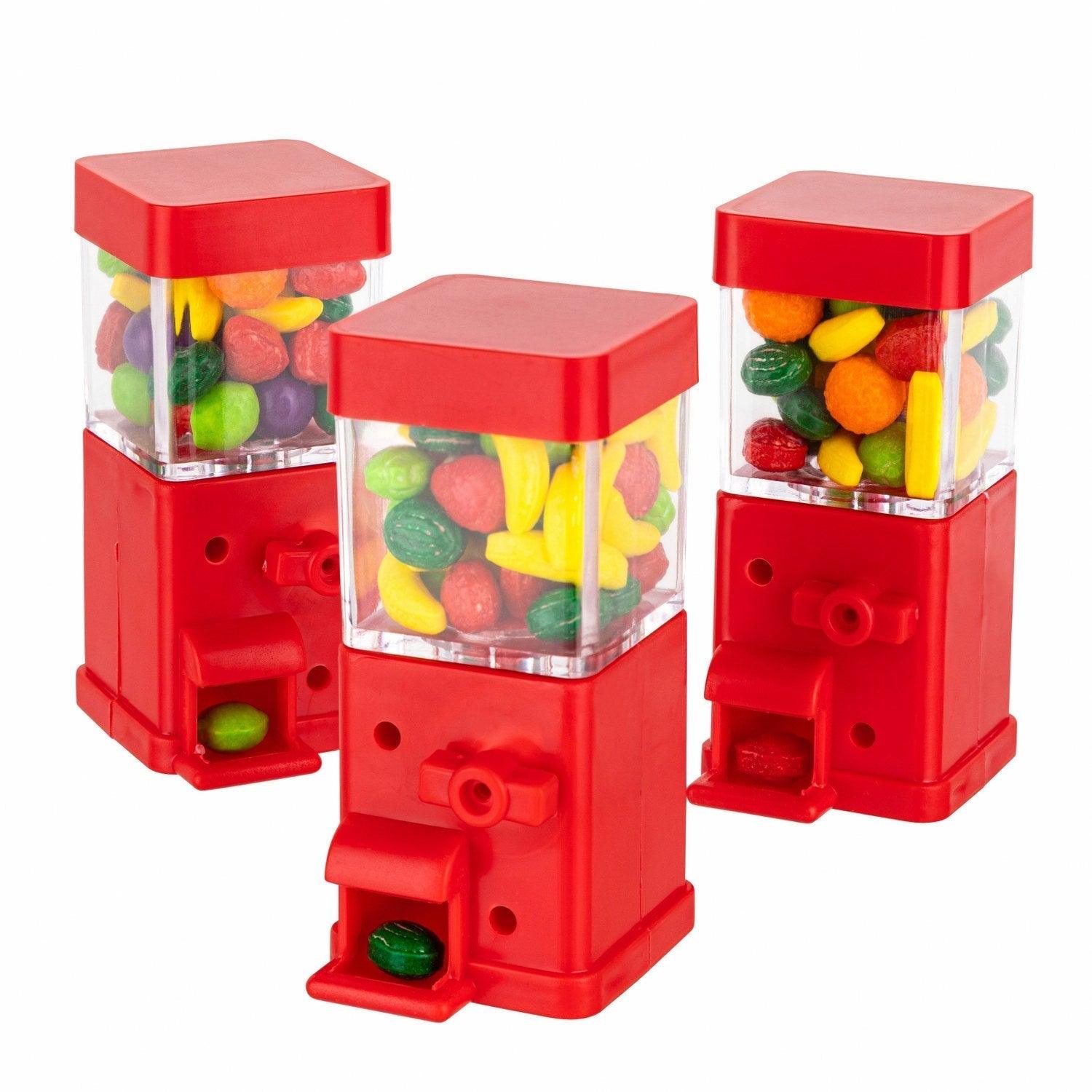 Vending Machine Shaped Acrylic Candy Boxes 24 Pack 3.46"X1.53"X1.53" | Amazing Pinatas 
