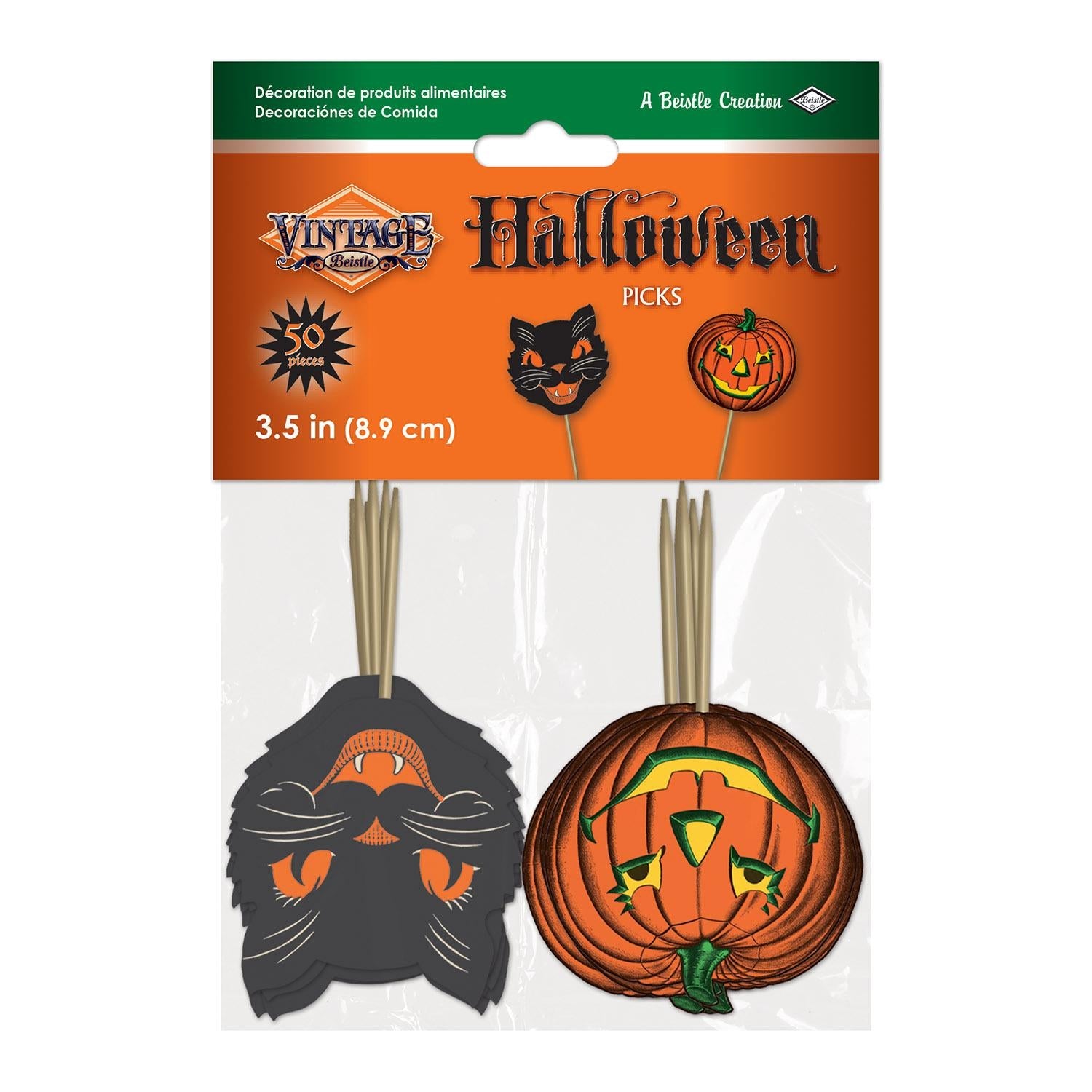 Vintage Halloween Picks (50 per Package) | Amazing Pinatas 