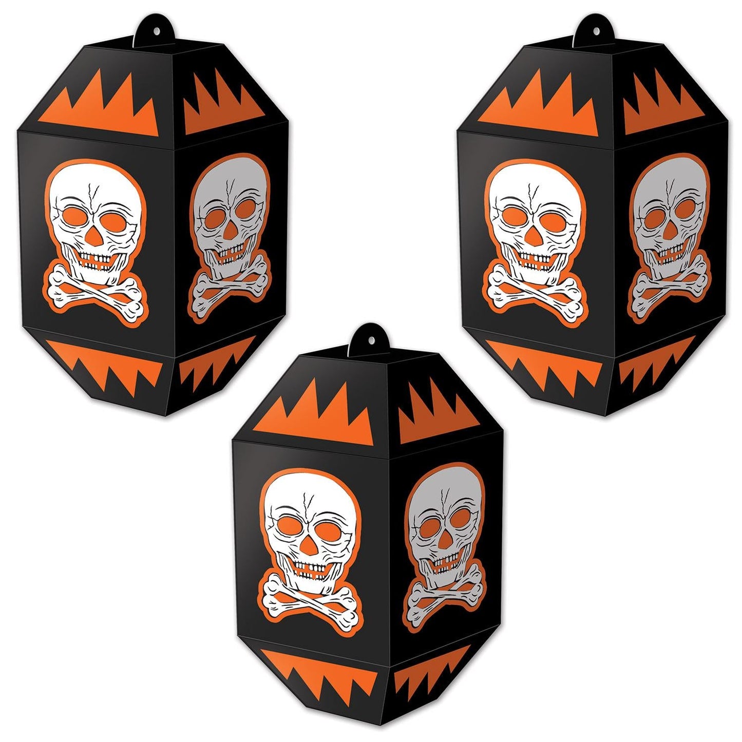 Vintage Halloween Skull Paper Lanterns (3 per Package) | Amazing Pinatas 