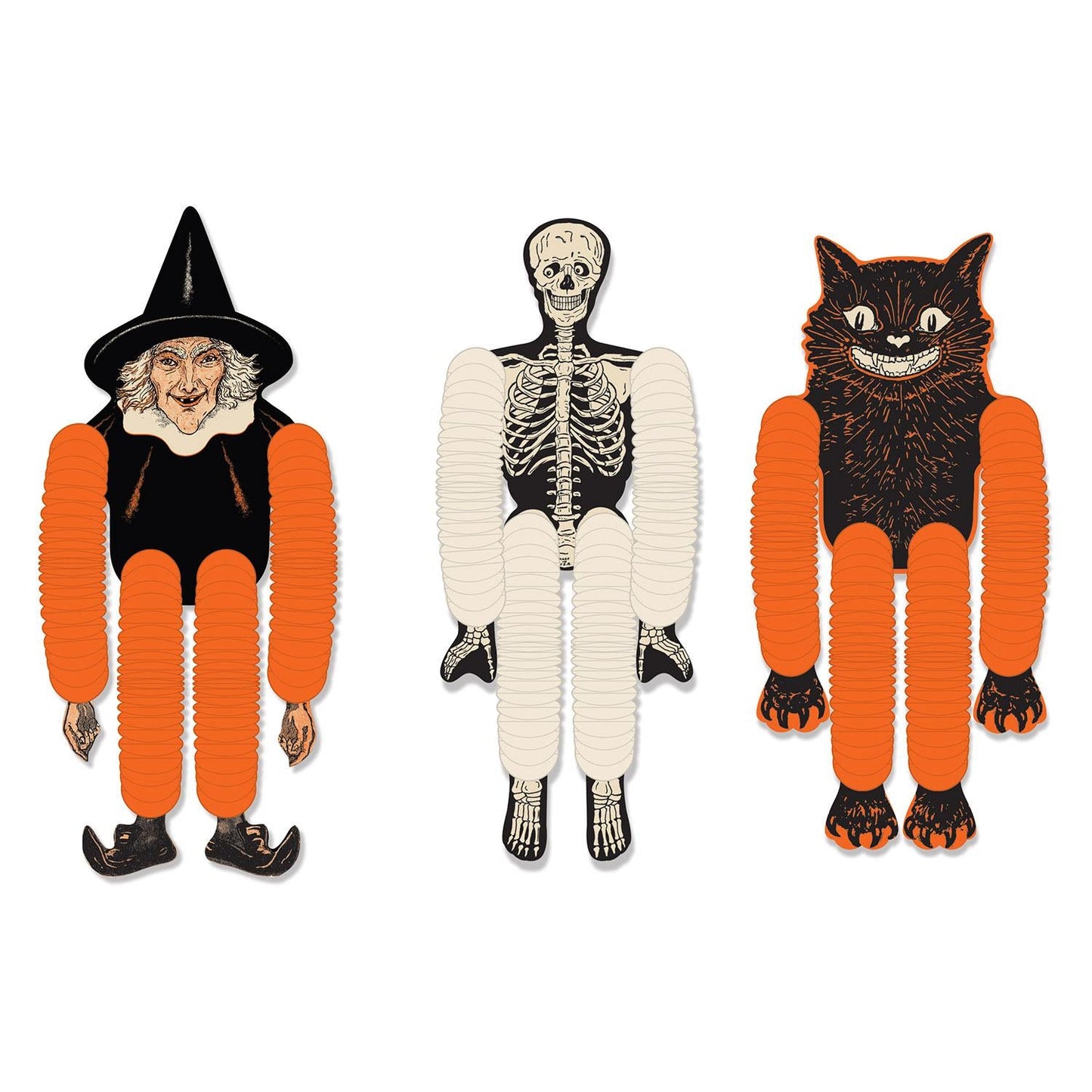 Vintage Halloween Tissue Dancers (3 per Package) | Amazing Pinatas 