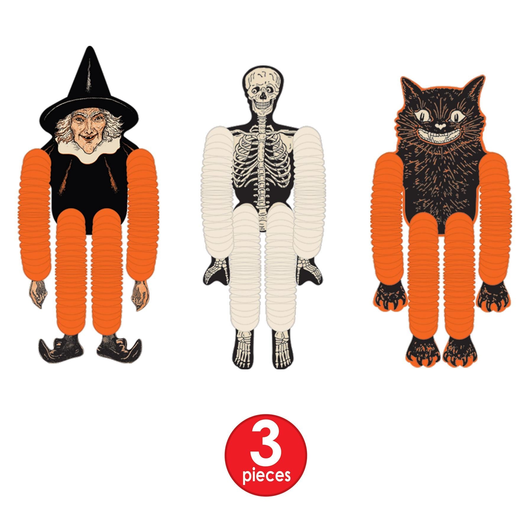 Vintage Halloween Tissue Dancers (3 per Package) | Amazing Pinatas 