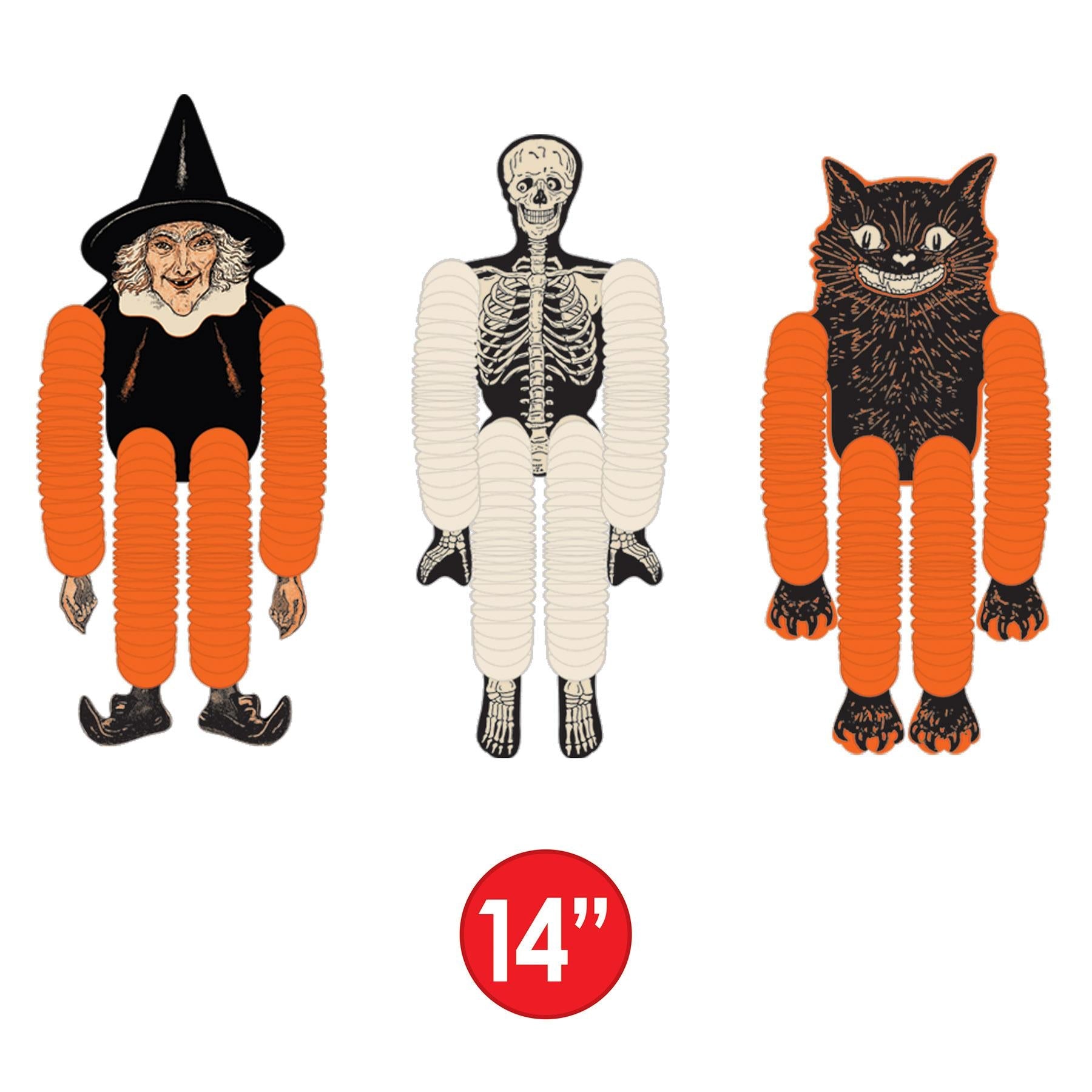 Vintage Halloween Tissue Dancers (3 per Package) | Amazing Pinatas 