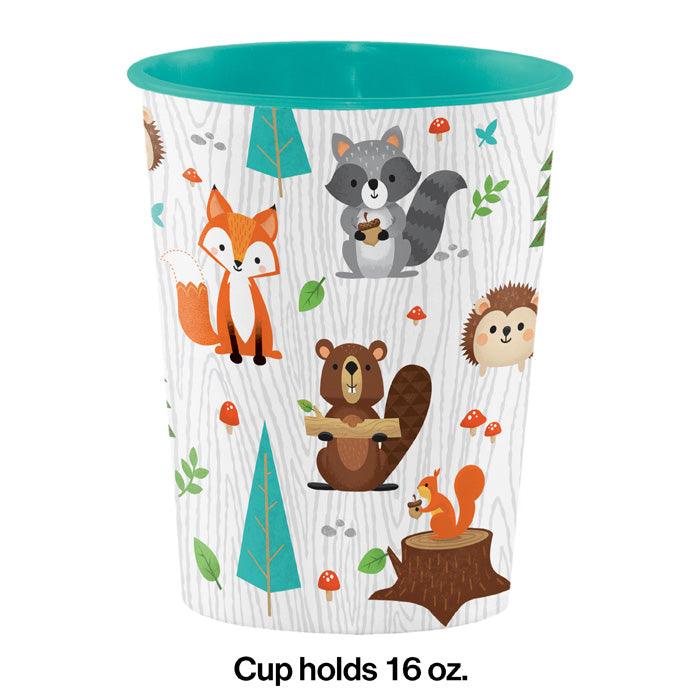 Wild One Woodland 16 Oz Plastic Cup | Amazing Pinatas 