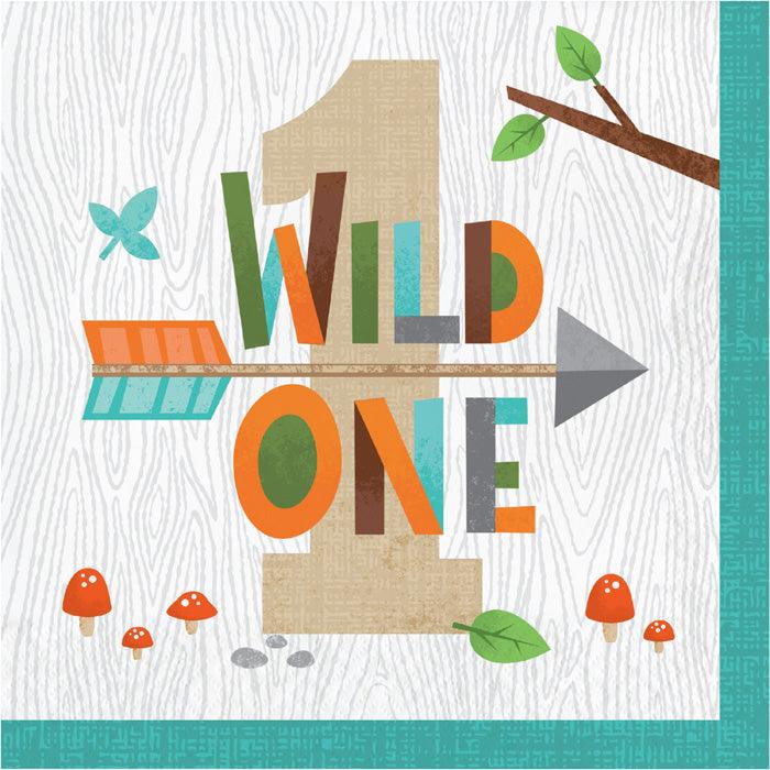 
                  
                    Wild One Woodland Napkins, Pack Of 16 | Amazing Pinatas 
                  
                