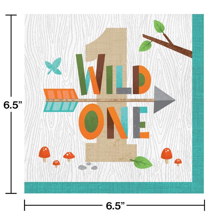 
                  
                    Wild One Woodland Napkins, Pack Of 16 | Amazing Pinatas 
                  
                