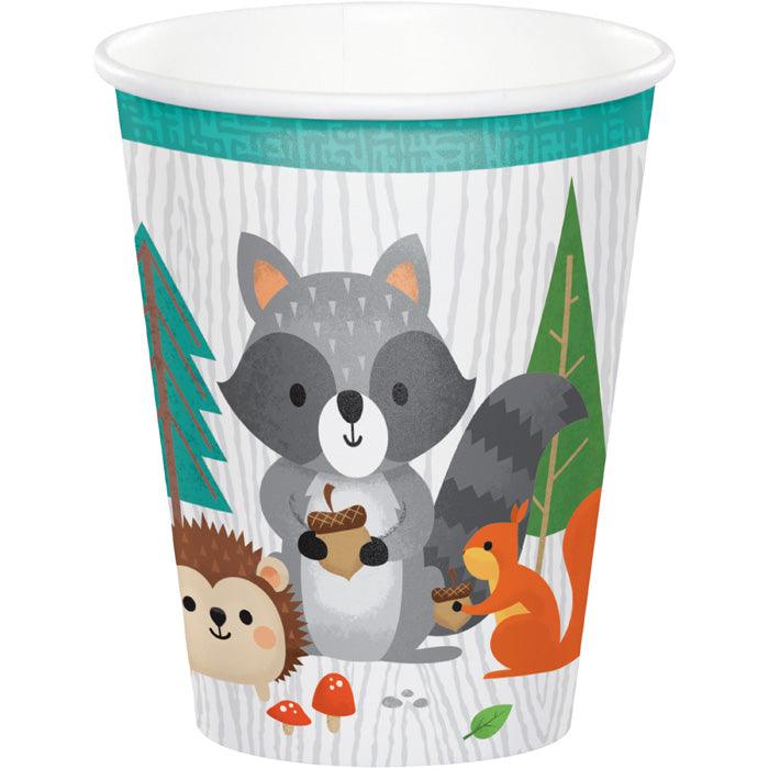 Wild One Woodland Paper Cups, Pack Of 8 | Amazing Pinatas 