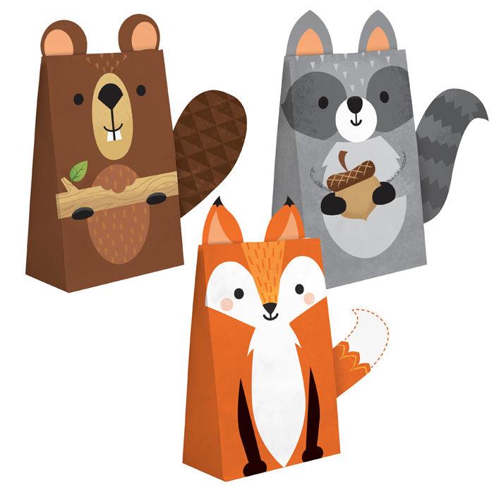 Wild One Woodland Paper Treat Bags, Pack Of 8 | Amazing Pinatas 