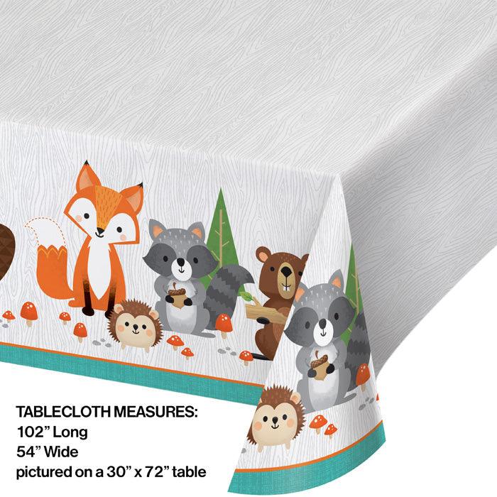 Wild One Woodland Plastic Table Cover | Amazing Pinatas 