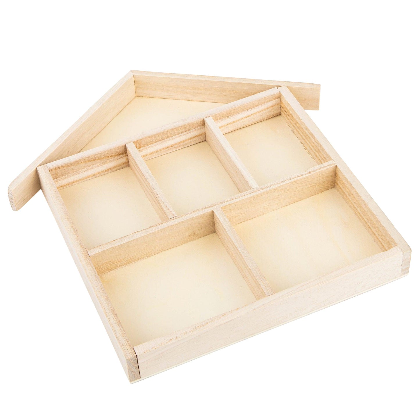 Wooden House Shape Trays 6 Pack | Amazing Pinatas 