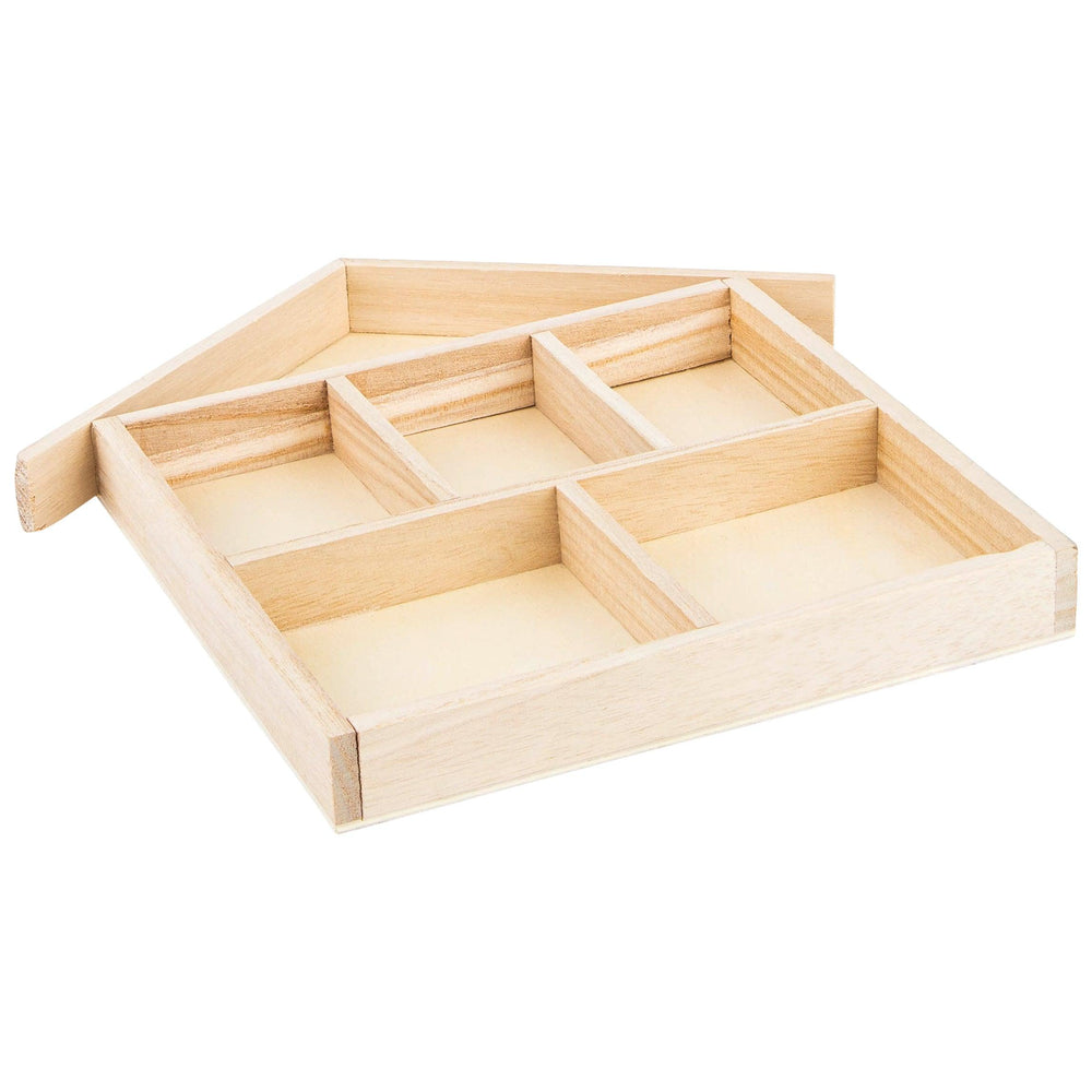 Wooden House Shape Trays 6 Pack | Amazing Pinatas 