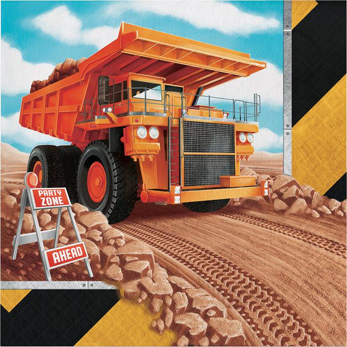 Big Dig Construction Napkins, 16 ct | Amazing Pinatas 