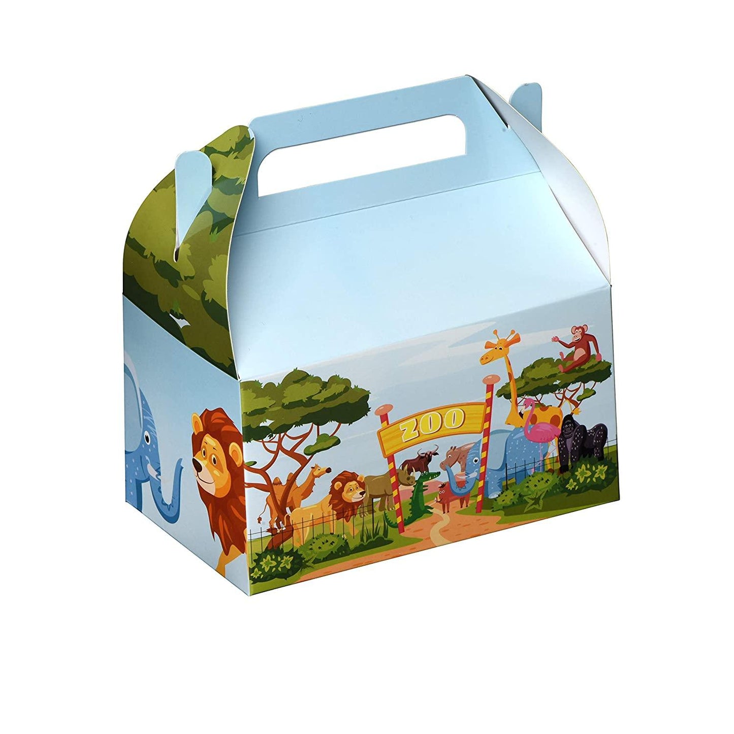 Zoo Paper Treat Boxes 20 Pack 6.25" X 3.75" X 3.5" | Amazing Pinatas 